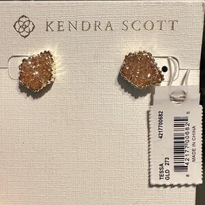 Kendra Scott Gold and Blush Earrings